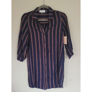 Bella Dahl Girl's Striped Shirt Dress Size 12